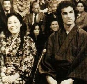 A picture of Steven Seagal and his ex-wife Miyako Fujitani.